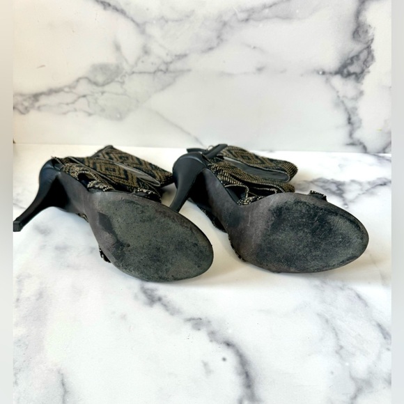 Balmain Strappy Beaded Stiletto Heels, Size 7.5 US, 100% AUTHENTIC - Picture 3 of 4